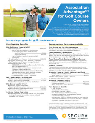 Midwest Golf Course Owners Association Sell Sheet